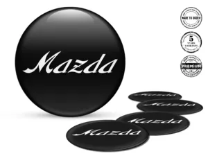 Mazda Radfelgen-Aufkleber Ausgabe Silikon-Badge-Set